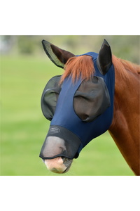 2025 Weatherbeeta Comfitec Luxe Bug Eye Saver With Ears And Nose 1018289 - Navy